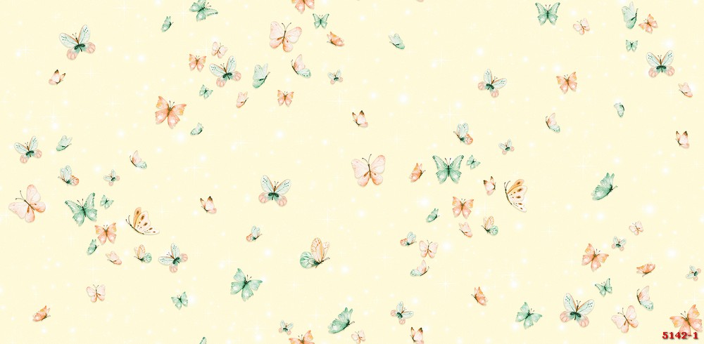 Giấy dán tường hình cánh bướm phòng trẻ em 5142-1